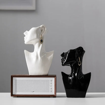 Modern Art Abstract Side Face Vase